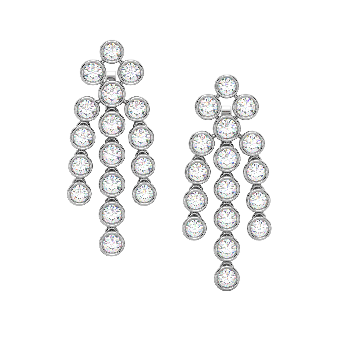 Cluster Dangle Earrings By Stefee Jewels