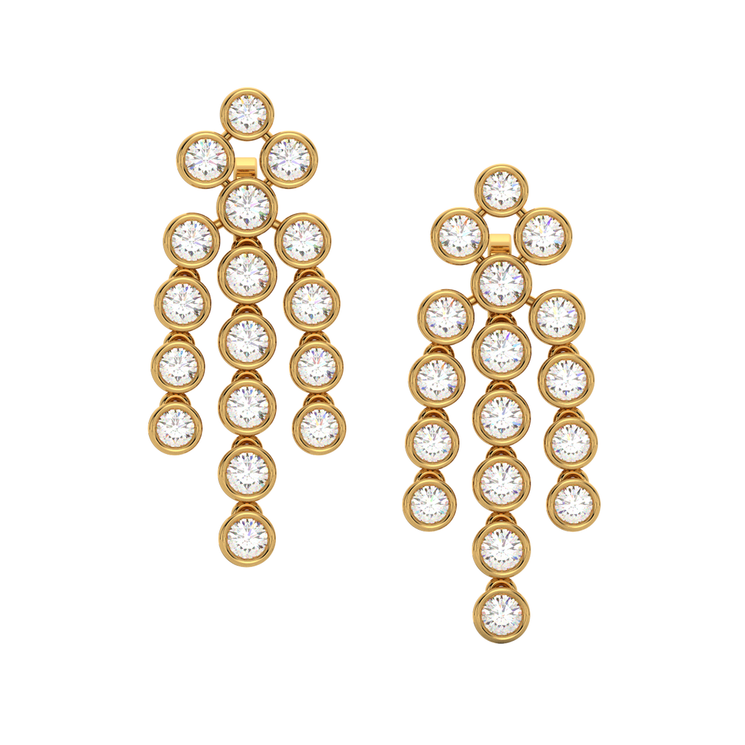 Cluster Dangle Earrings By Stefee Jewels