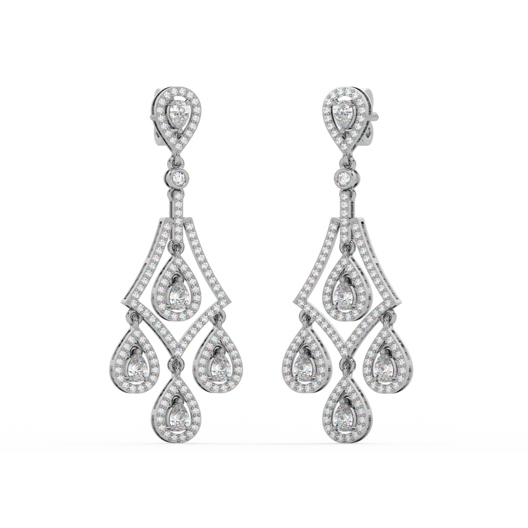 Classic Double Drop Hoops By Stefee Jewels