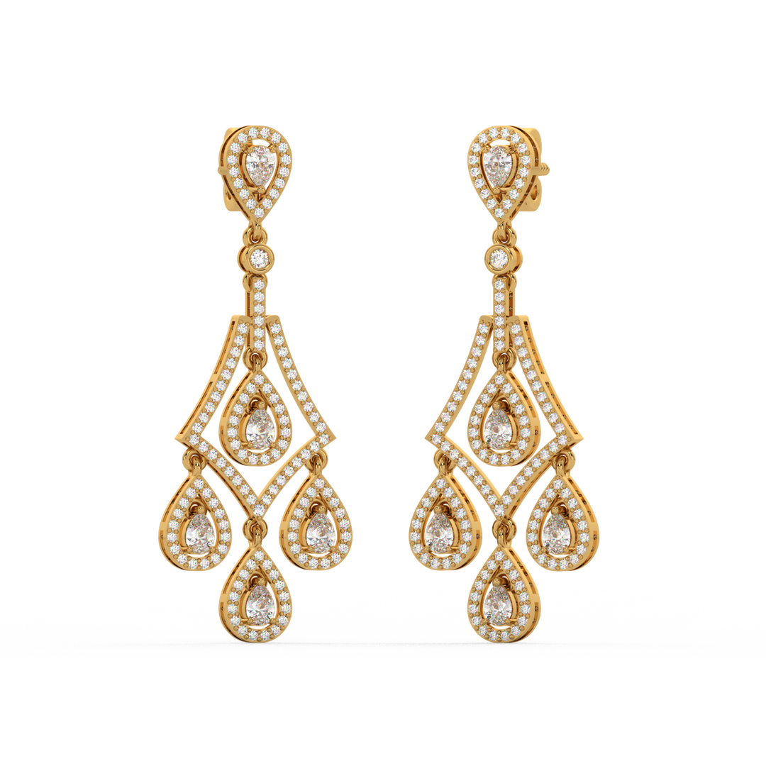 Classic Double Drop Hoops By Stefee Jewels