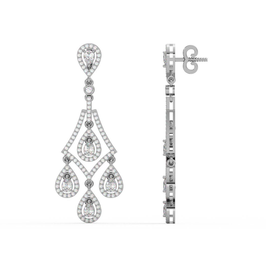Classic Double Drop Hoops By Stefee Jewels
