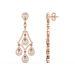 Load image into Gallery viewer, Classic Double Drop Hoops By Stefee Jewels