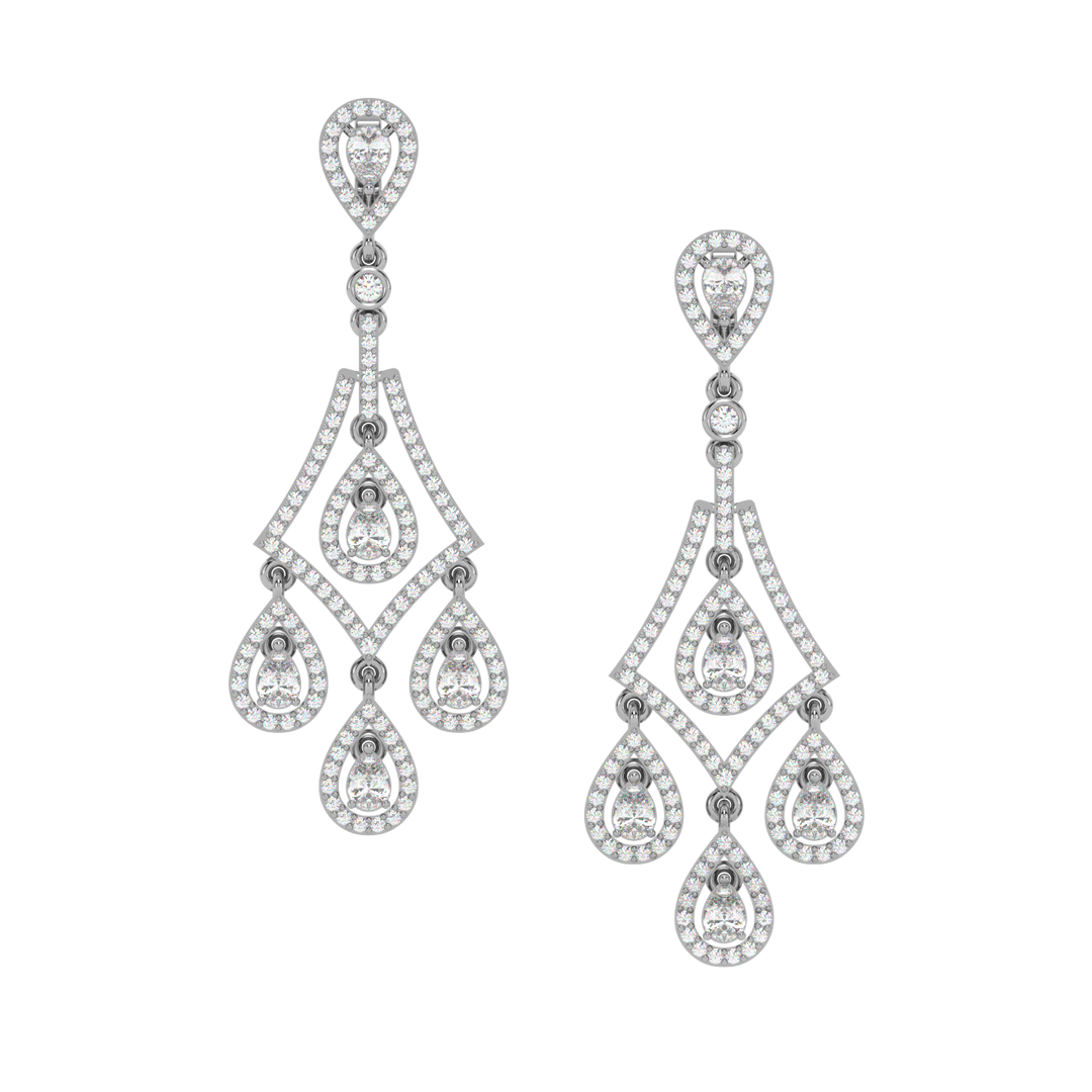 Classic Double Drop Hoops By Stefee Jewels