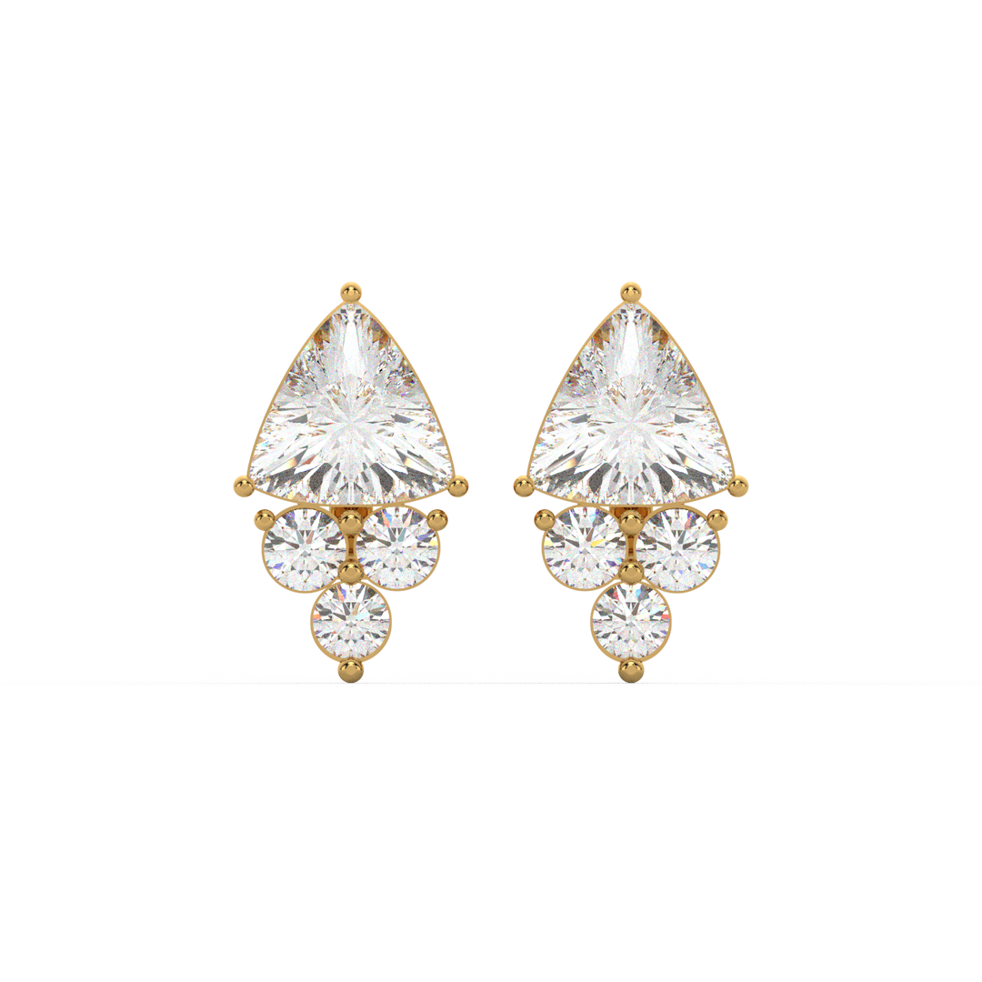 Classic Sparkle Lab Grown Diamond Stud Earrings by Stefee Jewels