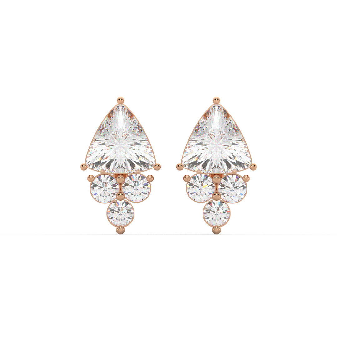 Classic Sparkle Lab Grown Diamond Stud Earrings by Stefee Jewels