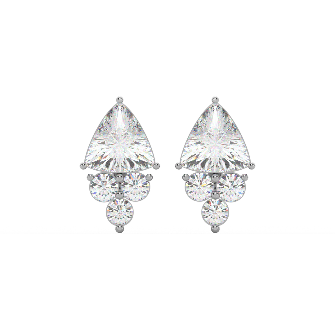 Classic Sparkle Lab Grown Diamond Stud Earrings by Stefee Jewels