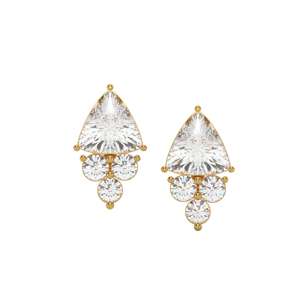Classic Sparkle Lab Grown Diamond Stud Earrings by Stefee Jewels