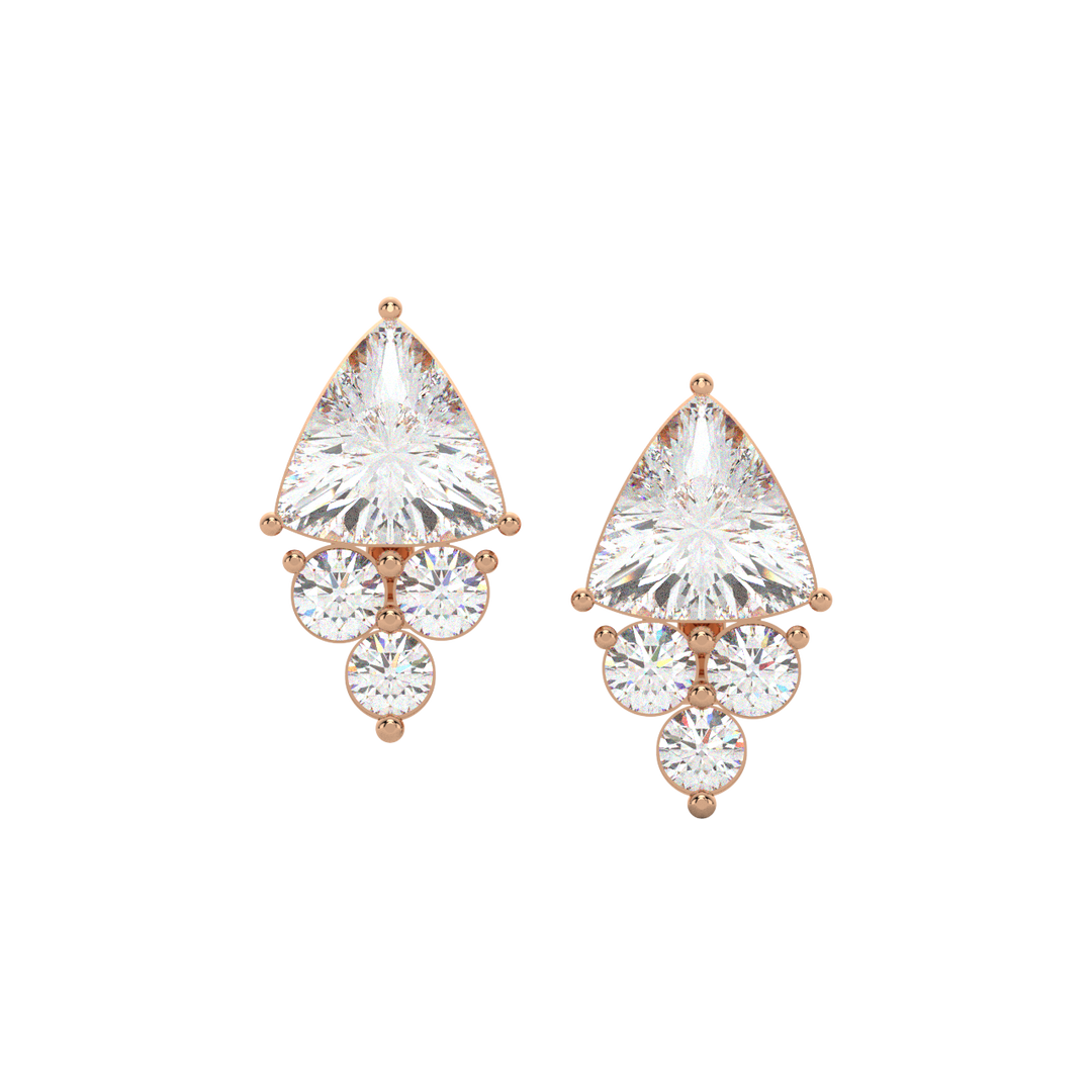 Classic Sparkle Lab Grown Diamond Stud Earrings by Stefee Jewels