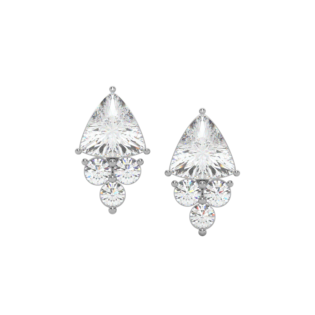 Classic Sparkle Lab Grown Diamond Stud Earrings by Stefee Jewels