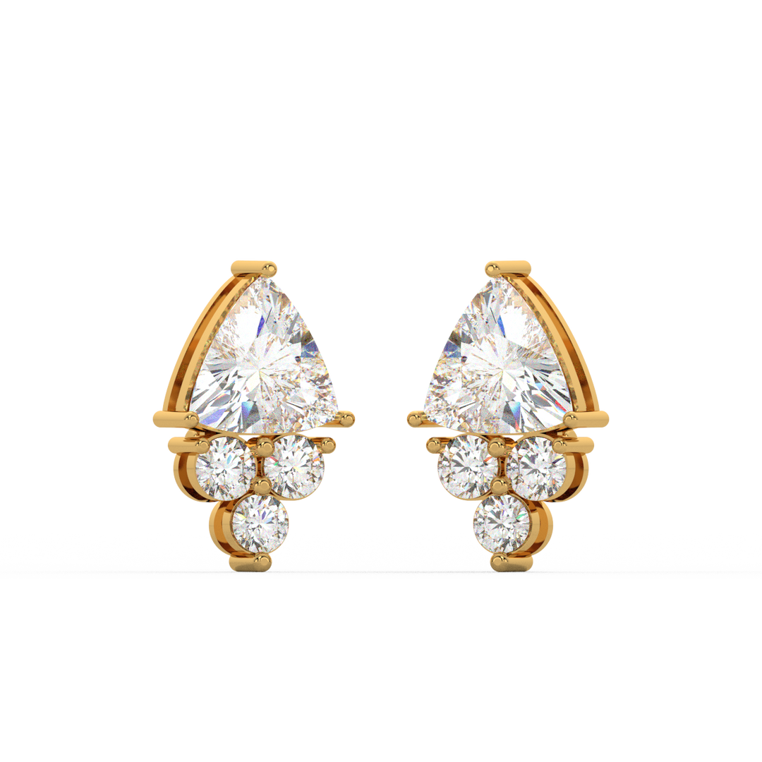 Classic Sparkle Lab Grown Diamond Stud Earrings by Stefee Jewels