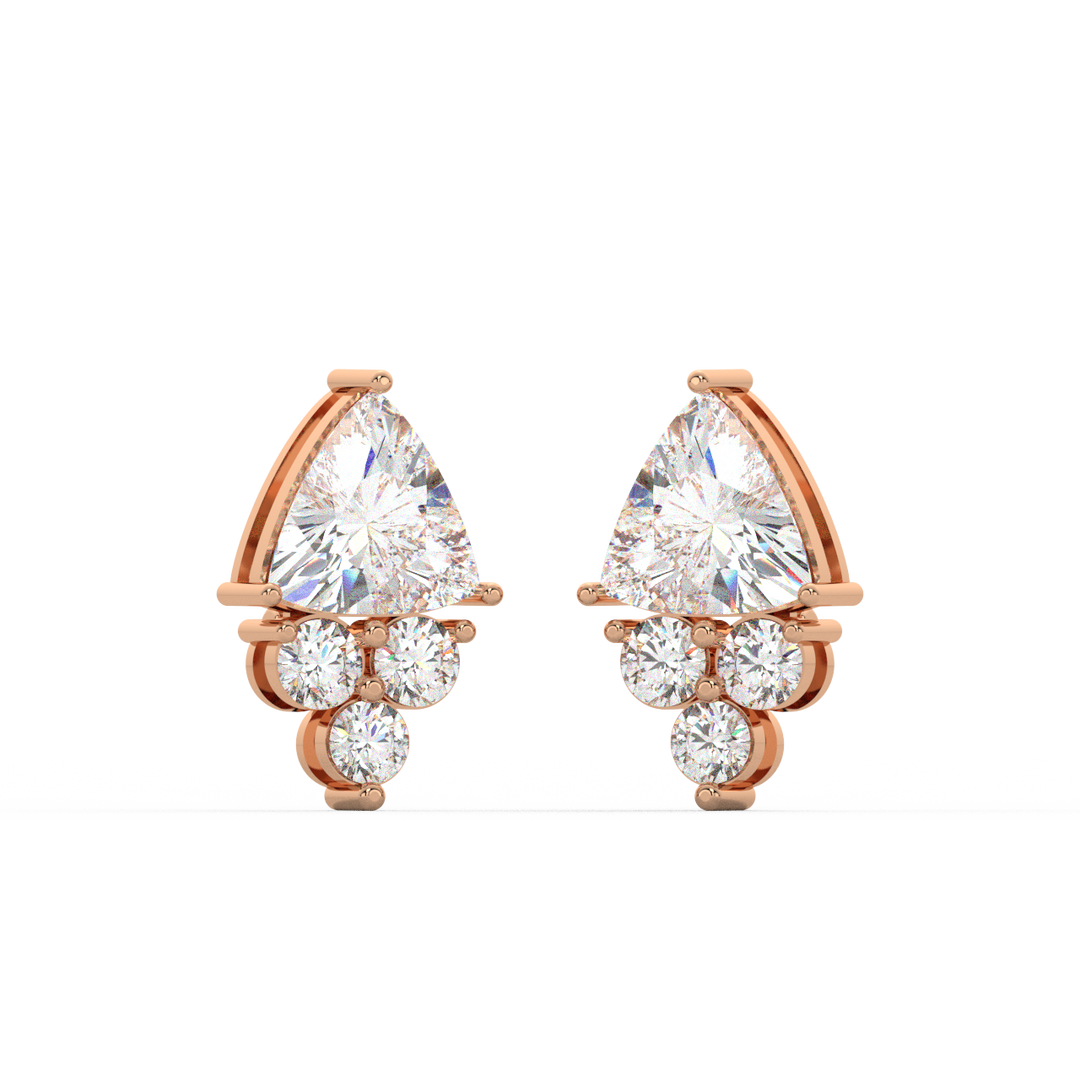 Classic Sparkle Lab Grown Diamond Stud Earrings by Stefee Jewels
