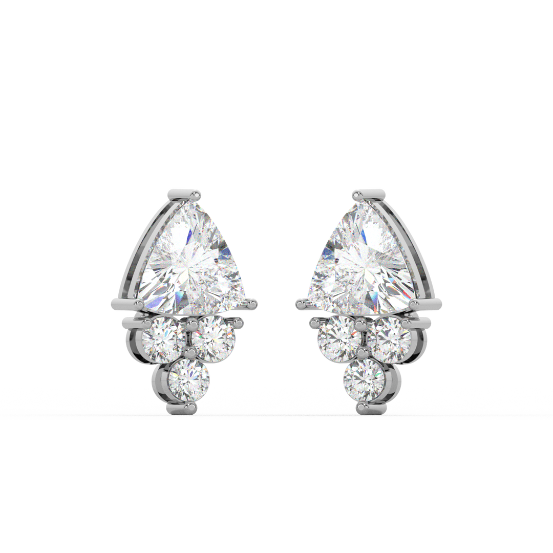 Classic Sparkle Lab Grown Diamond Stud Earrings by Stefee Jewels