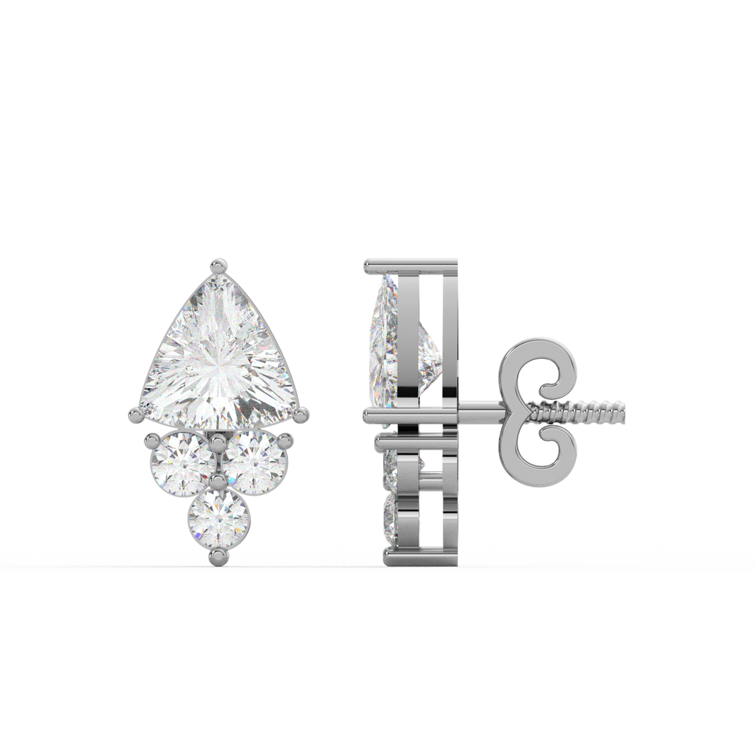 Classic Sparkle Lab Grown Diamond Stud Earrings by Stefee Jewels