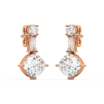 Load image into Gallery viewer, Crystal Charmer Lab Grown Diamond Stud Earrings by Stefee Jewels