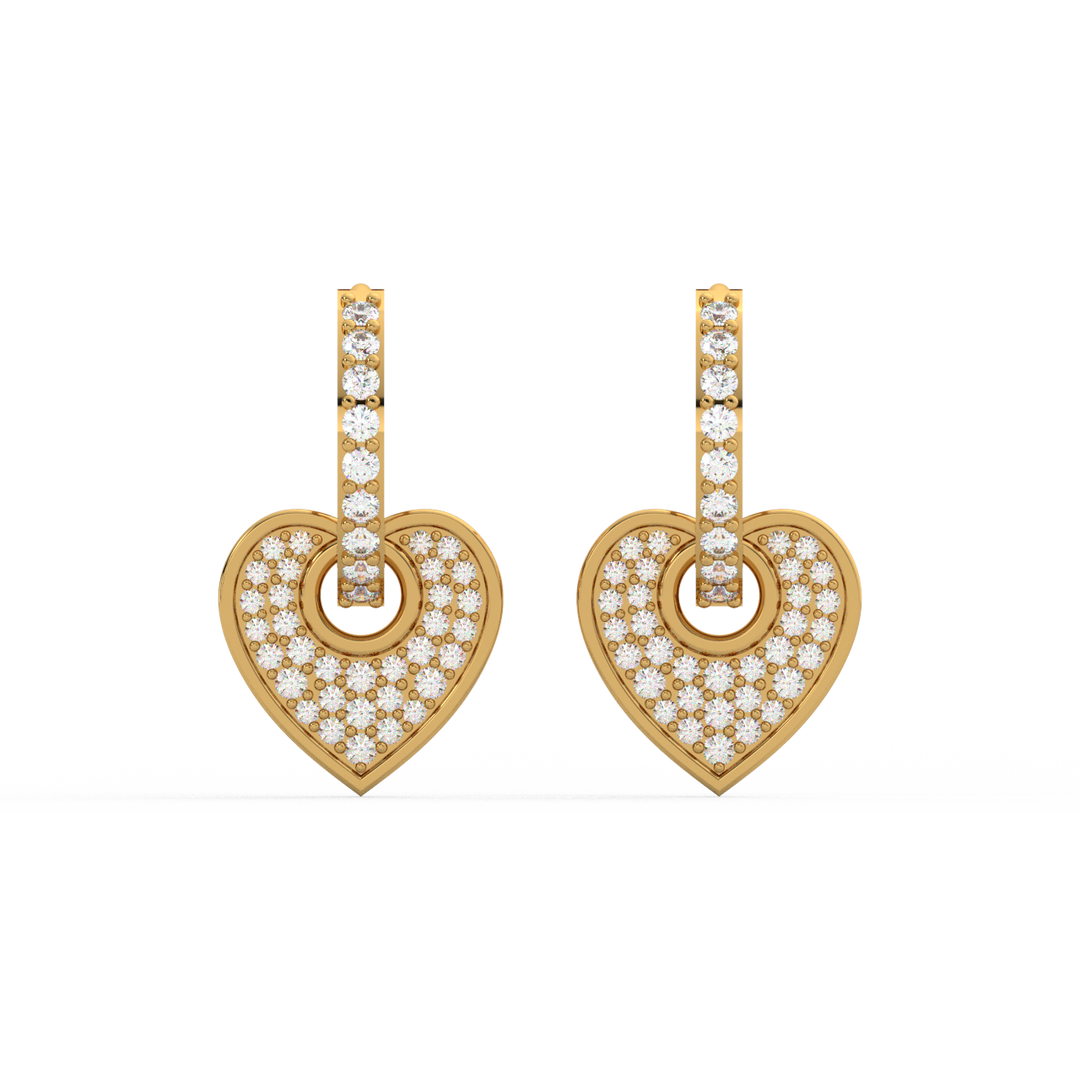 Dazzling Dreams Lab Grown Diamond Hoop Earrings by Stefee Jewels