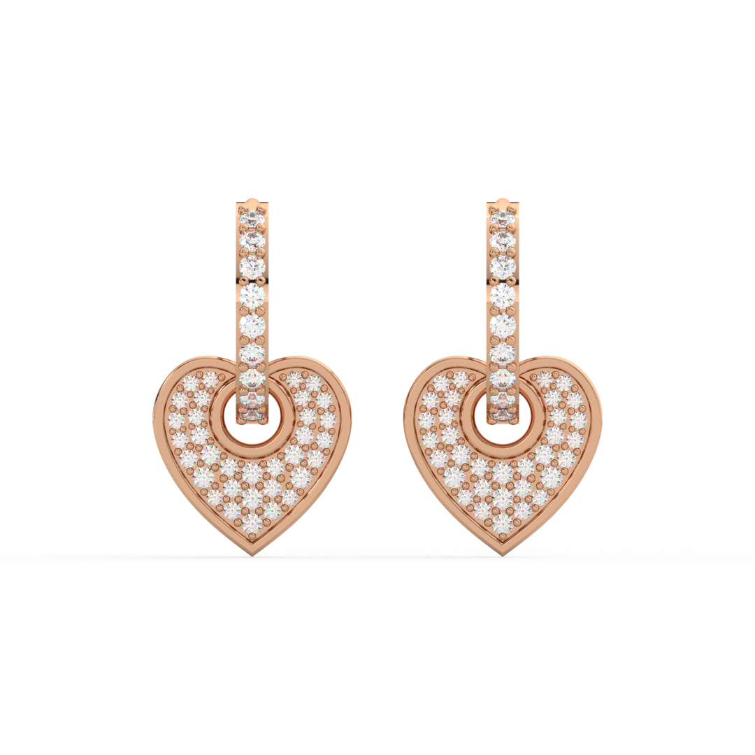 Dazzling Dreams Lab Grown Diamond Hoop Earrings by Stefee Jewels