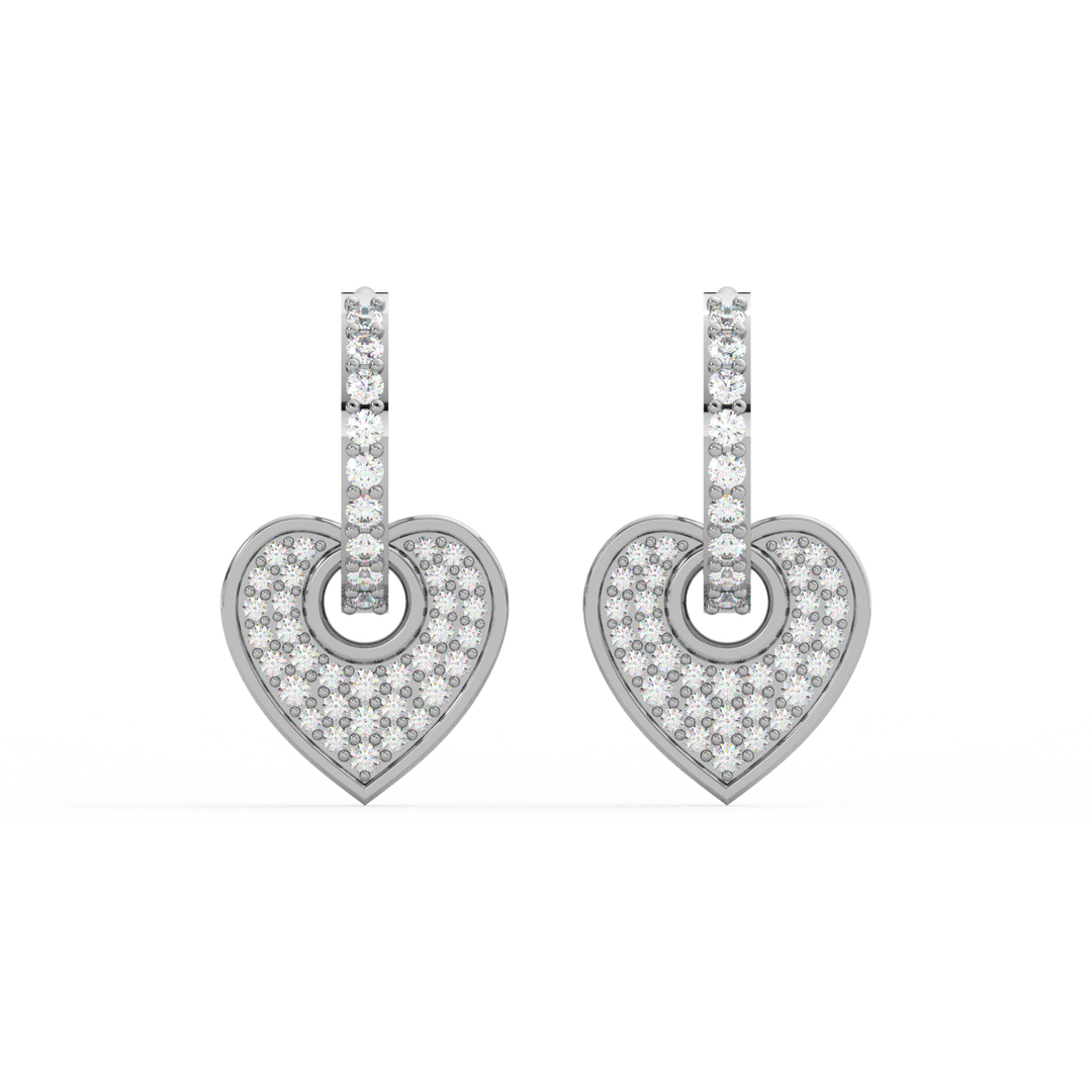Dazzling Dreams Lab Grown Diamond Hoop Earrings by Stefee Jewels