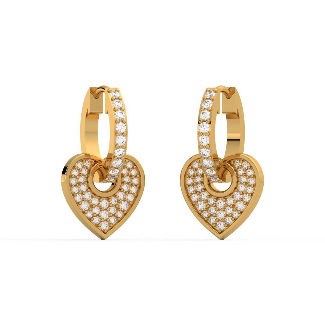Dazzling Dreams Lab Grown Diamond Hoop Earrings by Stefee Jewels