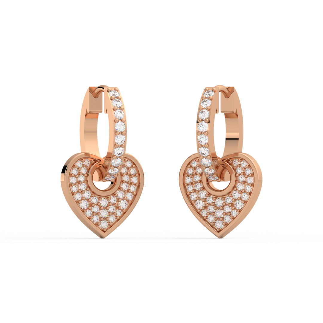 Dazzling Dreams Lab Grown Diamond Hoop Earrings by Stefee Jewels
