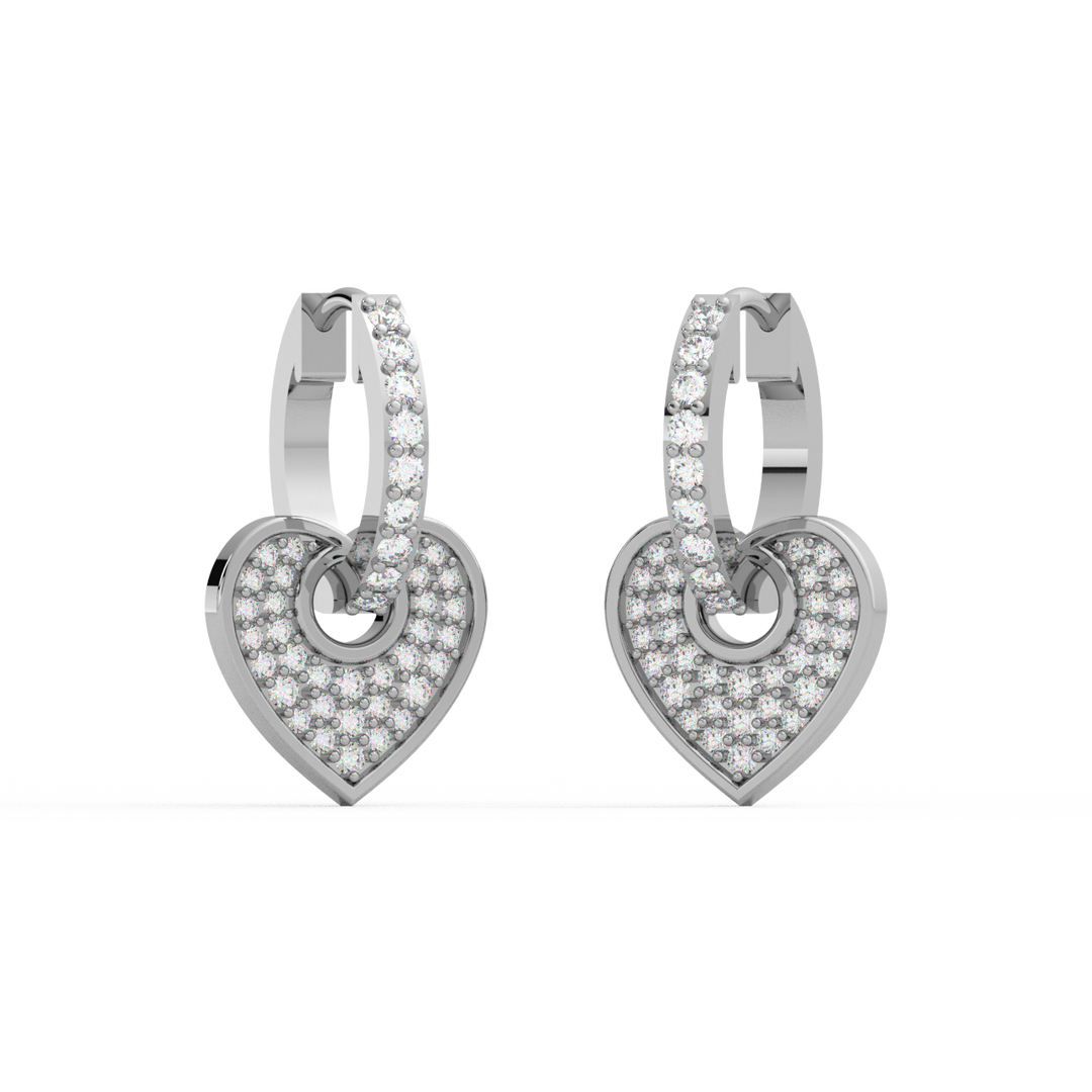 Dazzling Dreams Lab Grown Diamond Hoop Earrings by Stefee Jewels