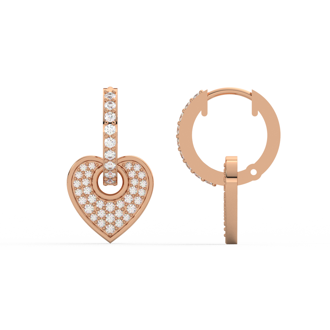 Dazzling Dreams Lab Grown Diamond Hoop Earrings by Stefee Jewels
