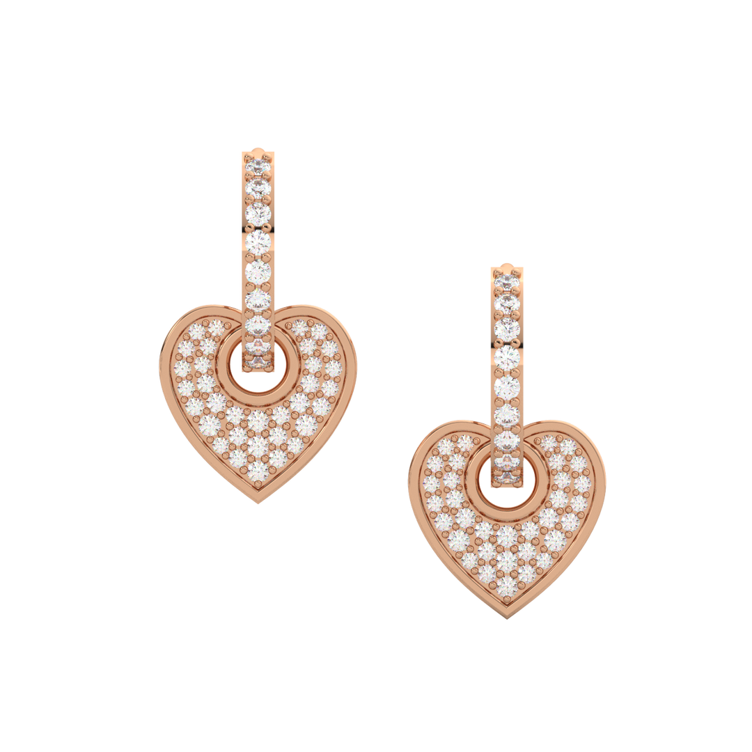 Dazzling Dreams Lab Grown Diamond Hoop Earrings by Stefee Jewels