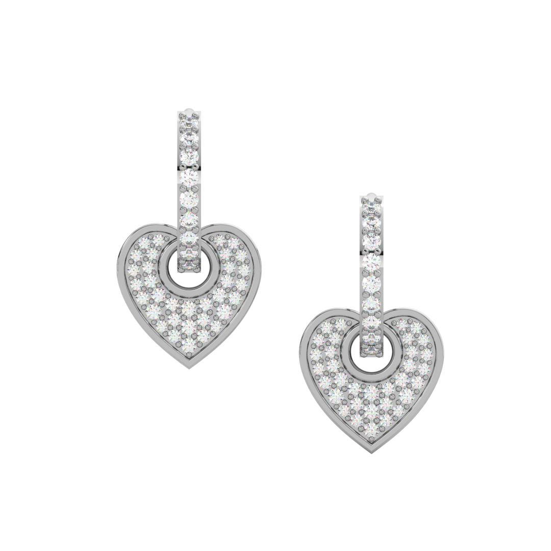 Dazzling Dreams Lab Grown Diamond Hoop Earrings by Stefee Jewels