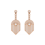 Load image into Gallery viewer, Brilliant Blossoms Lab Grown Diamond Drop Earrings by Stefee Jewels