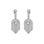Load image into Gallery viewer, Brilliant Blossoms Lab Grown Diamond Drop Earrings by Stefee Jewels