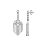 Load image into Gallery viewer, Brilliant Blossoms Lab Grown Diamond Drop Earrings by Stefee Jewels