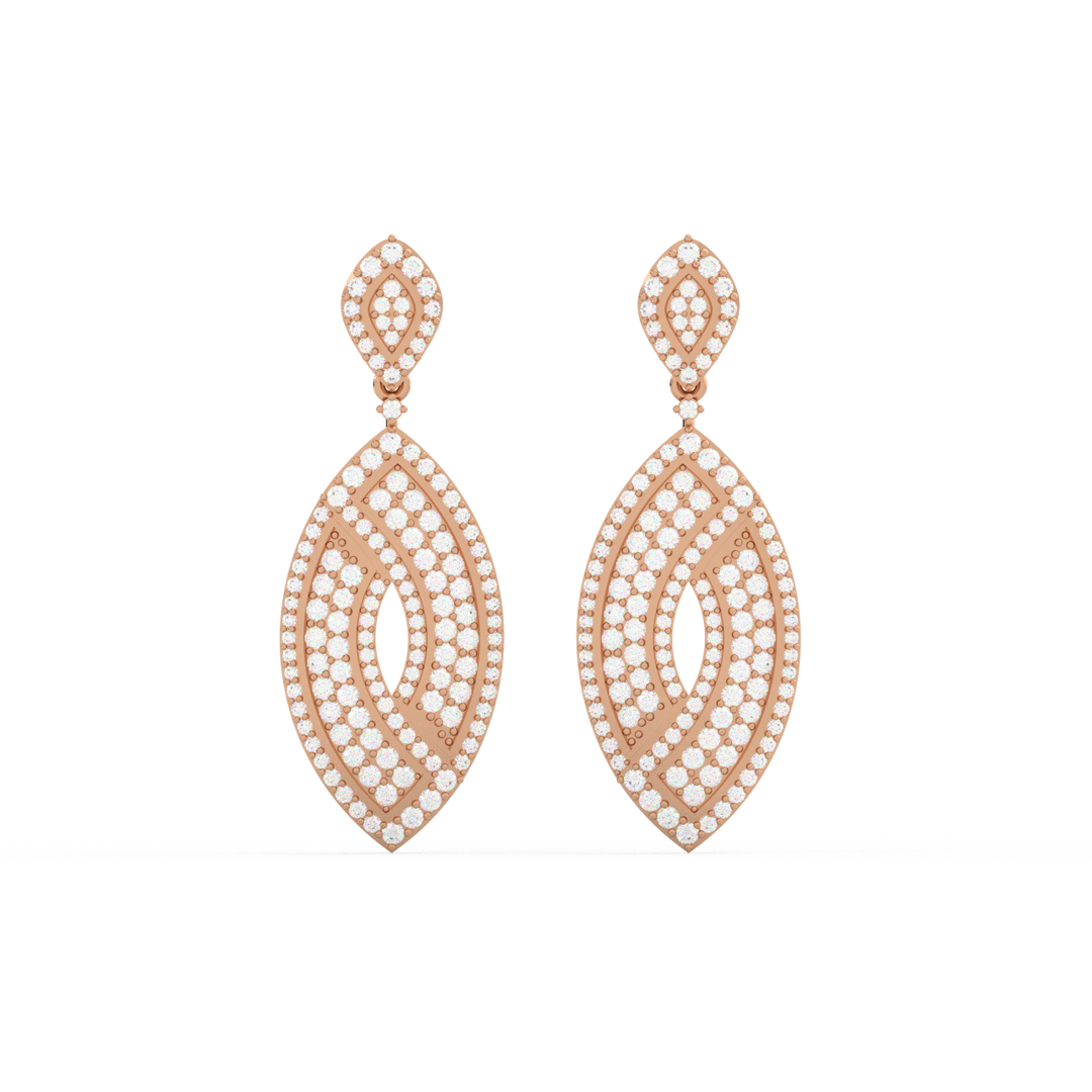 Bright Charms Lab Grown Diamond Drop Earrings by Stefee Jewels