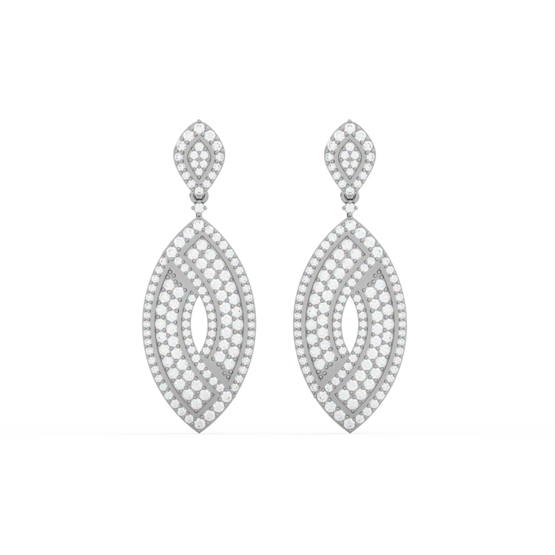 Bright Charms Lab Grown Diamond Drop Earrings by Stefee Jewels
