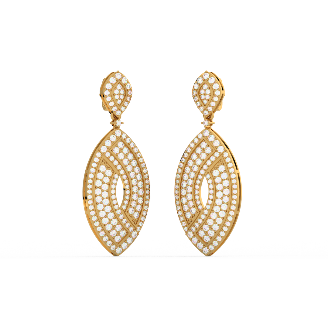Bright Charms Lab Grown Diamond Drop Earrings by Stefee Jewels