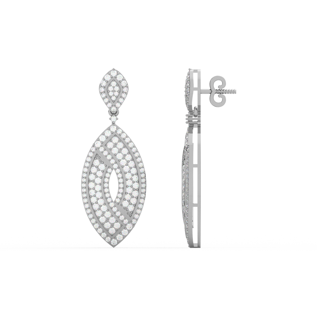 Bright Charms Lab Grown Diamond Drop Earrings by Stefee Jewels