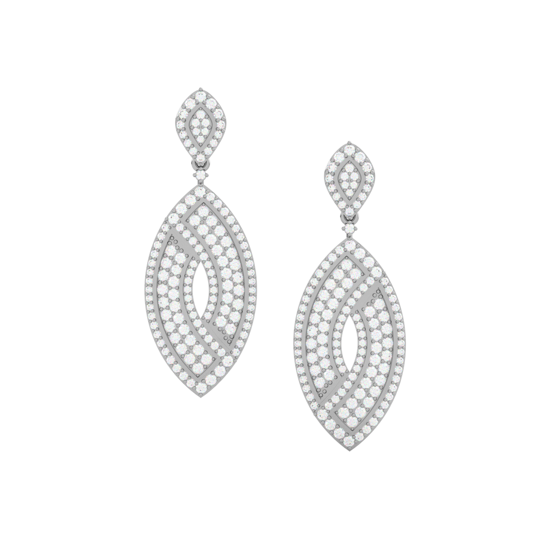 Bright Charms Lab Grown Diamond Drop Earrings by Stefee Jewels
