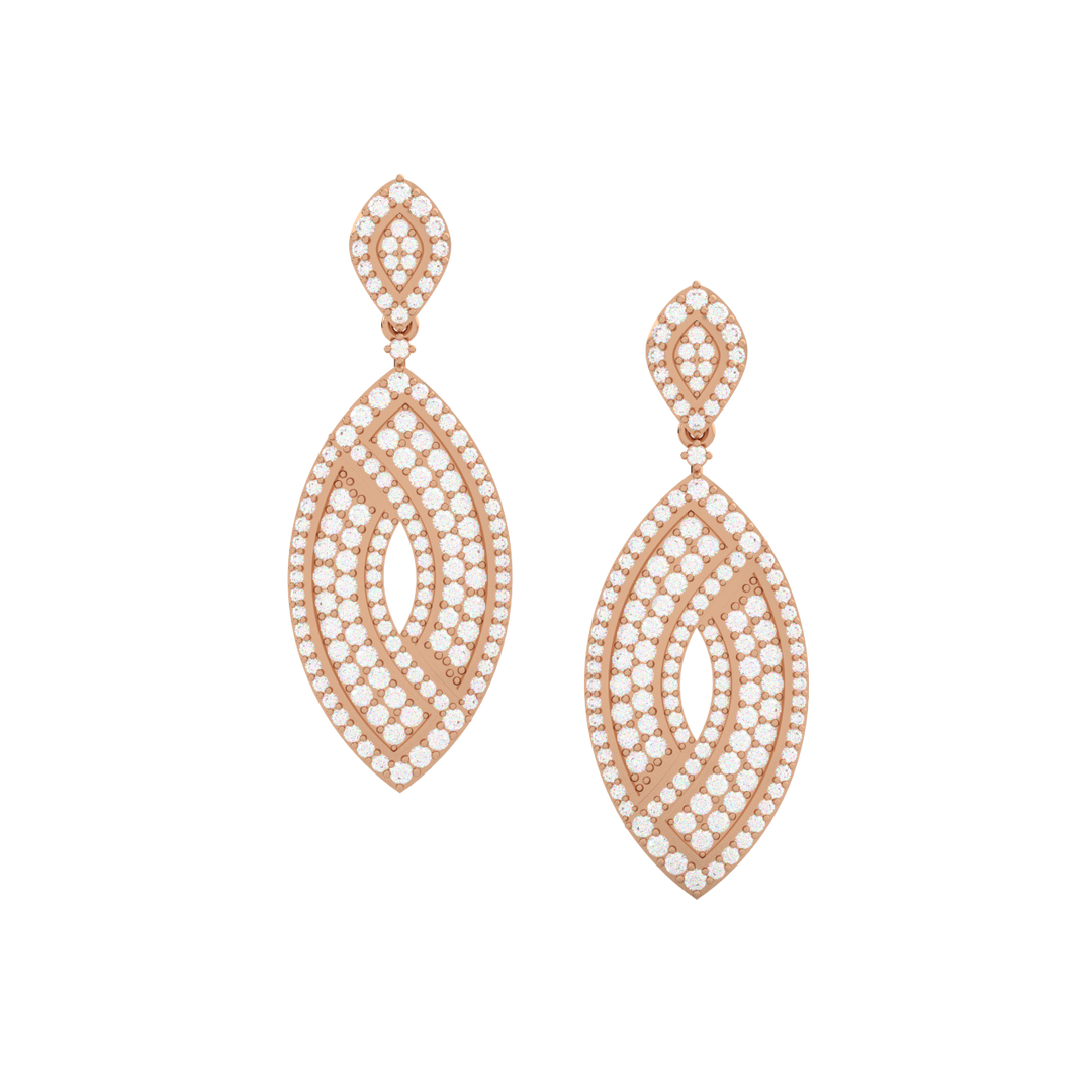 Bright Charms Lab Grown Diamond Drop Earrings by Stefee Jewels