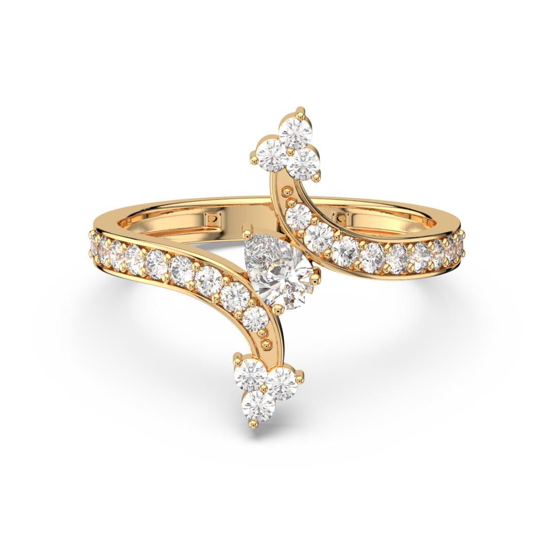Delicate  Lab Grown Diamond Ring for her dreams by Stefee Jewels