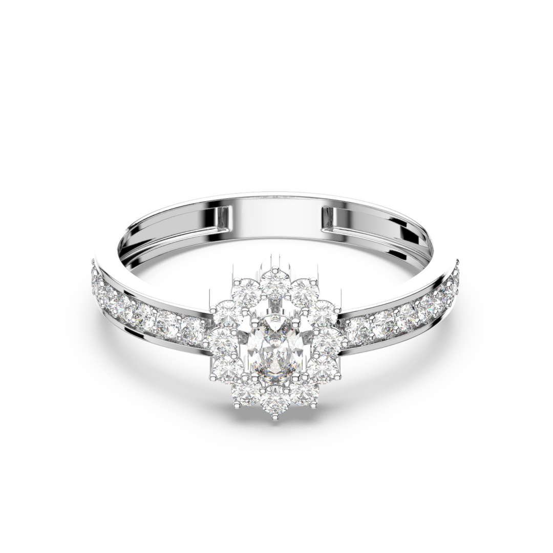 Radiant Engagement Lab Grown Diamond  Ring by Stefee Jewels