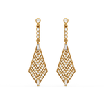 Load image into Gallery viewer, Dazzling Delight Lab Grown Diamond Drop Earrings by Stefee Jewels