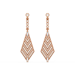 Load image into Gallery viewer, Dazzling Delight Lab Grown Diamond Drop Earrings by Stefee Jewels