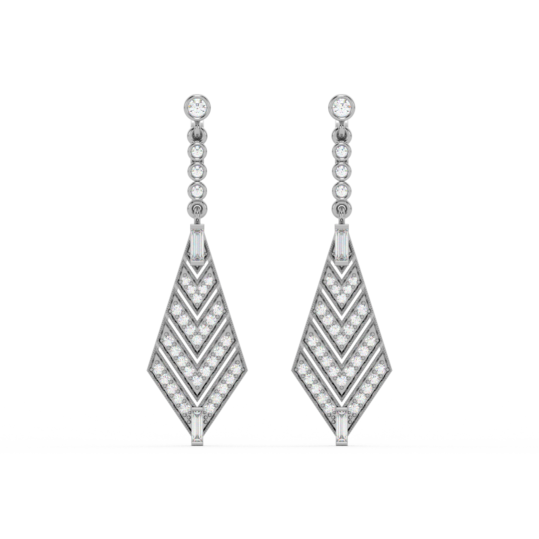 Dazzling Delight Lab Grown Diamond Drop Earrings by Stefee Jewels