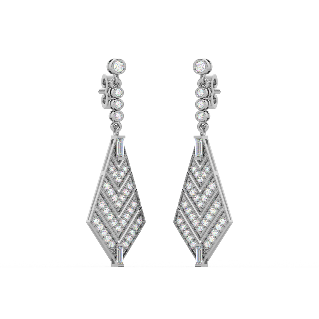 Dazzling Delight Lab Grown Diamond Drop Earrings by Stefee Jewels