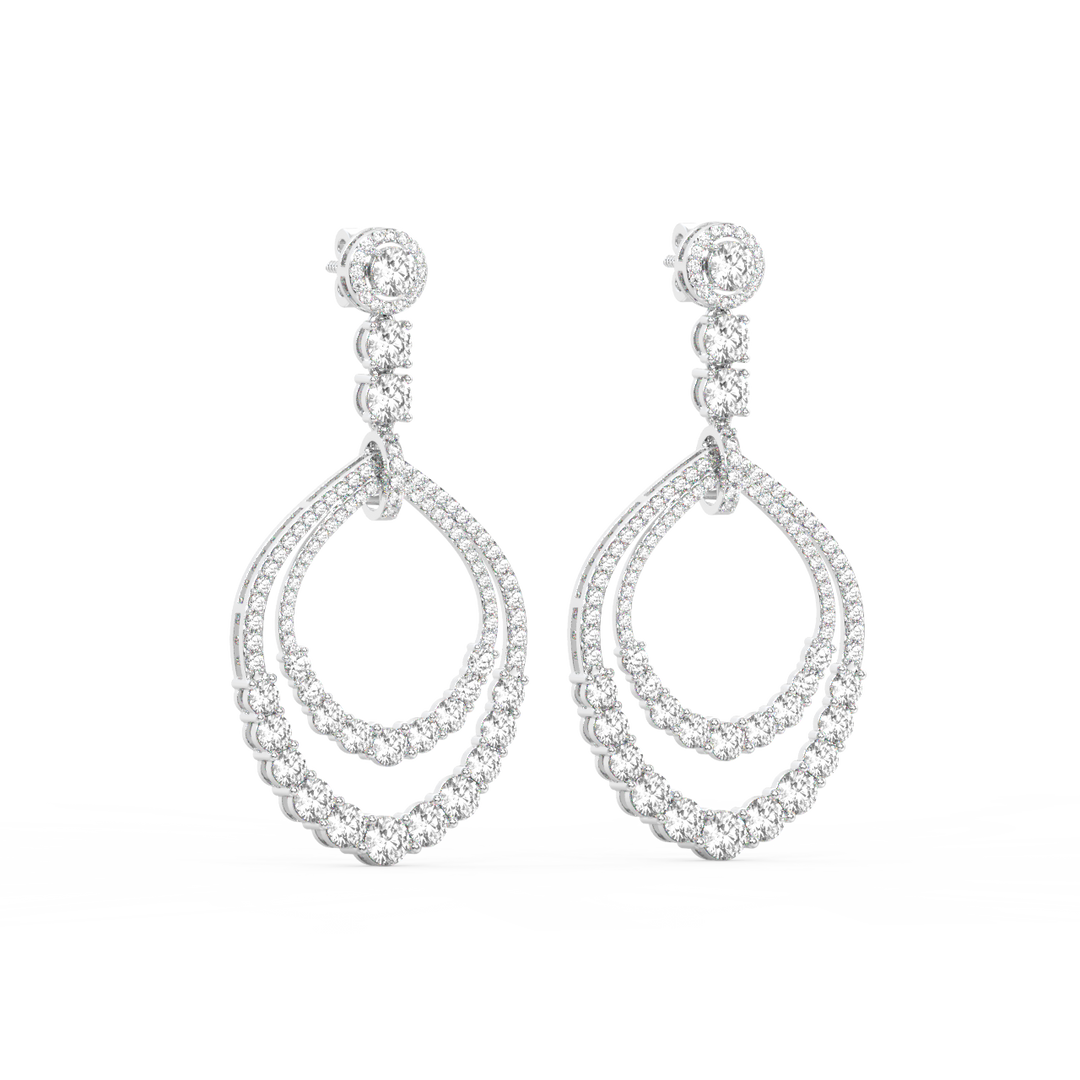 Timeless Round  Lab Grown Diamond Earrings By Stefee Jewels