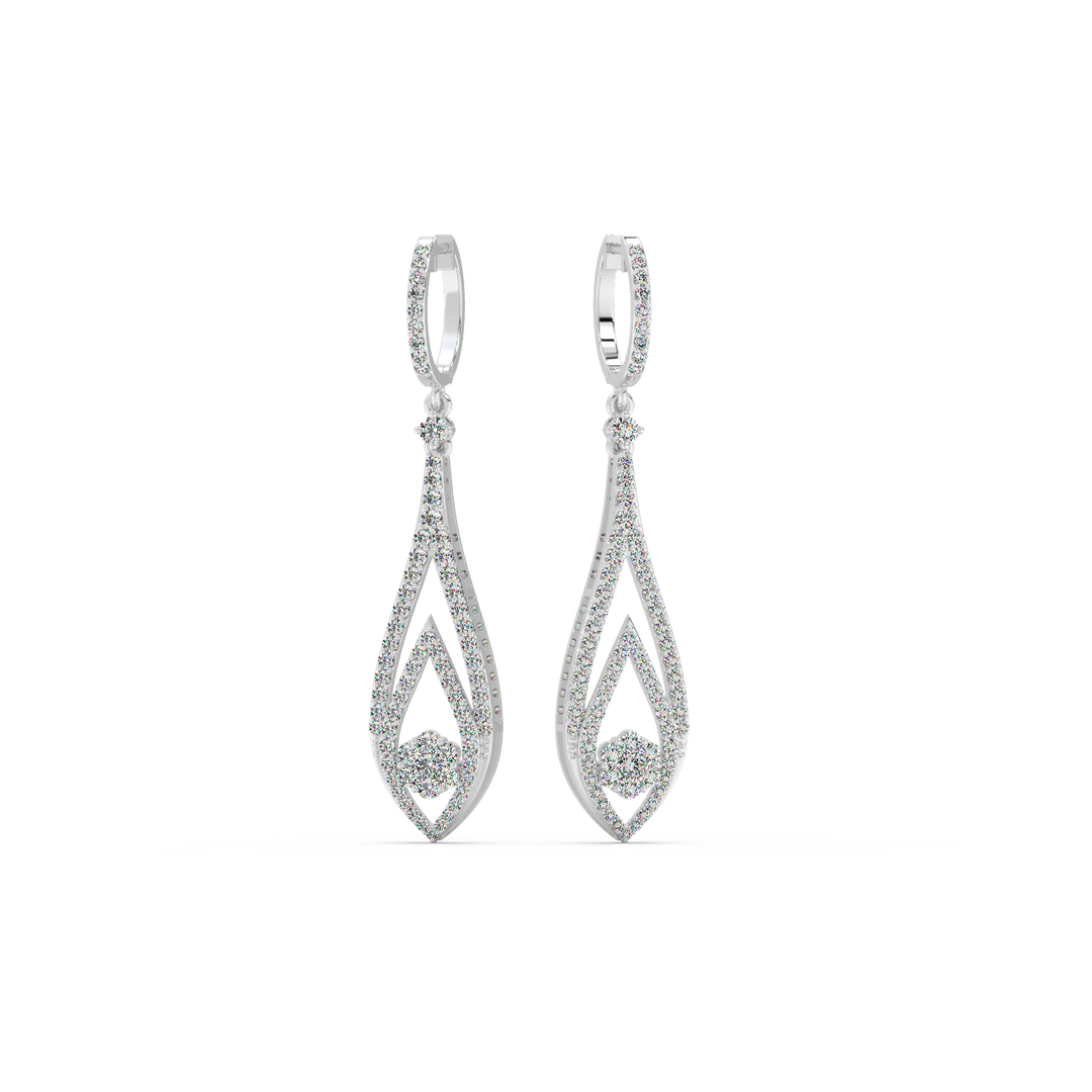 Jharoka Lab Grown Diamond   Earrings By Stefee Jewels