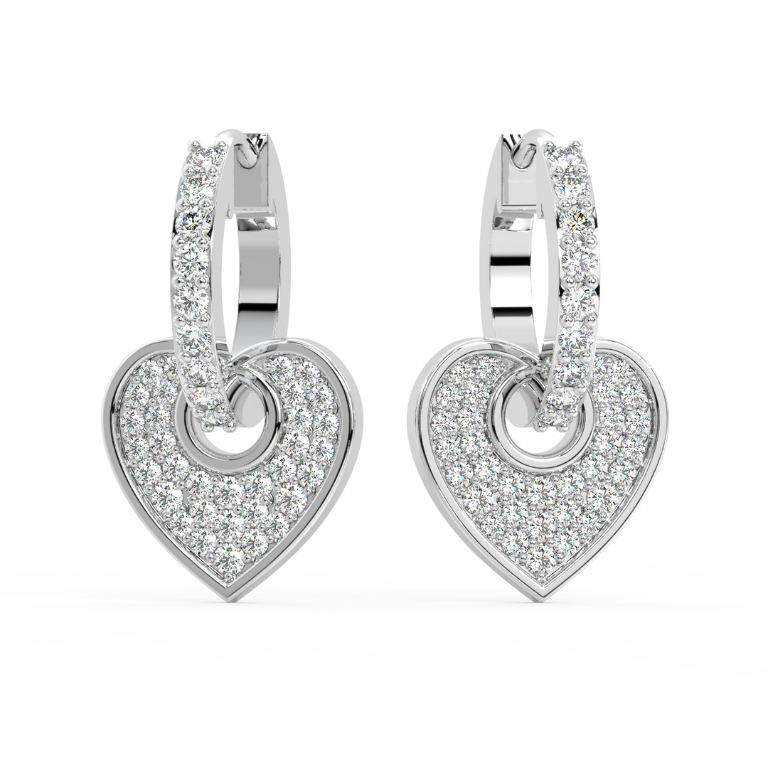 Dazzling Dreams Lab Grown Diamond Hoop Earrings by Stefee Jewels