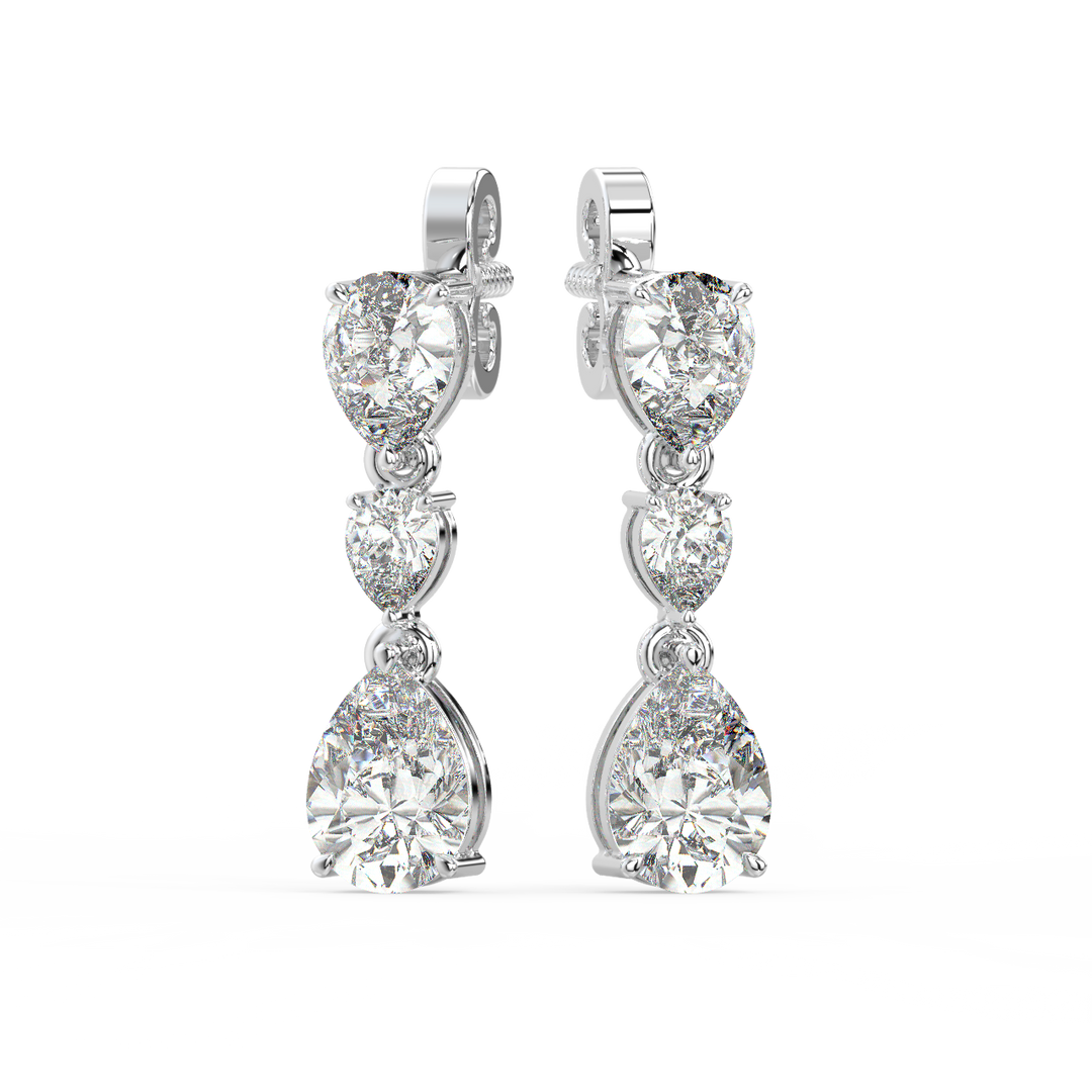 Double Halo Lab Grown Diamond  Studs By Stefee Jewels