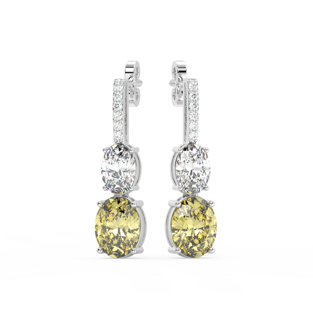 Sparkle and Shine Lab Grown Diamond Drop Earrings by Stefee Jewels