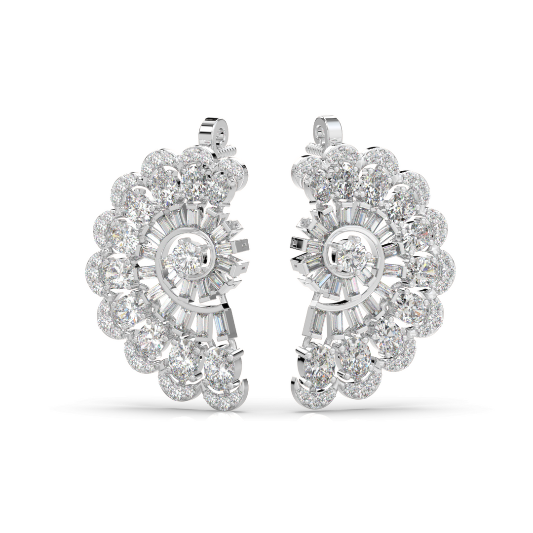 Pure Radiance Lab Grown Diamond Stud Earrings by Stefee Jewels