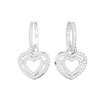 Load image into Gallery viewer, Dual Heart Lab Grown Diamond Drops By Stefee Jewels
