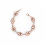 Load image into Gallery viewer, Sparkling Petals Lab Grown Diamond Bracelet by Stefee Jewels